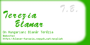 terezia blanar business card
